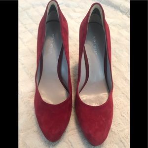 Nine West Red Suede Pump - Size 8.5